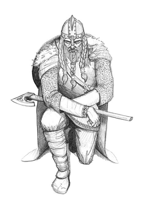Viking sketch by z-vav on DeviantArt