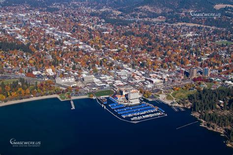 Coeur D Alene Idaho Downtown Aerial Imagewerx Aerial And Aviation