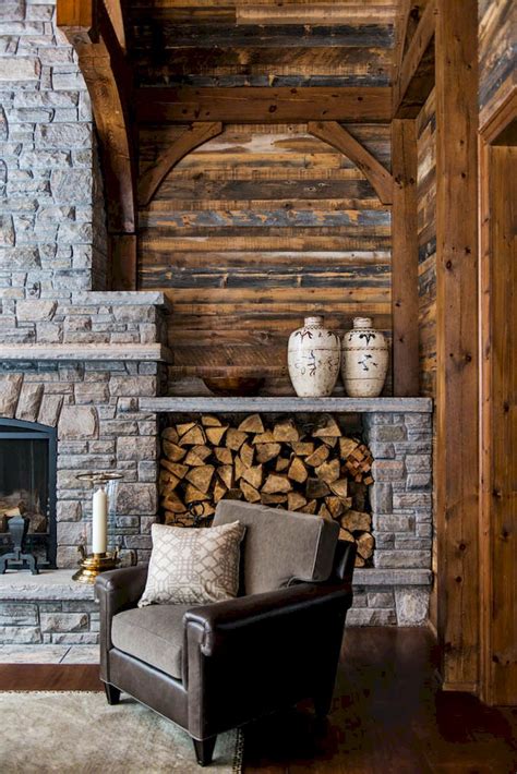 50 Most Amazing Rustic Fireplace Designs Ever Rustic Fireplace Decor Interior Design Rustic