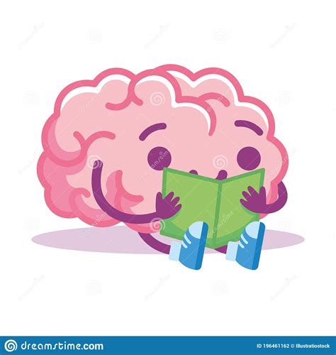 Isolated Brain Read Emoji Stock Vector Illustration Of Mind 196461162