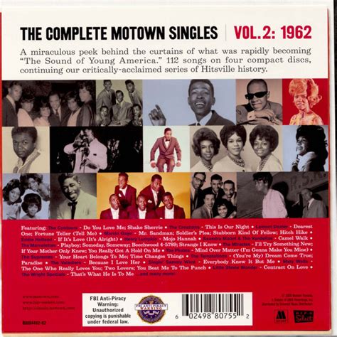 The Complete Motown Singles Vol2 1962 4 Cds Girl Groups Of The Sixties