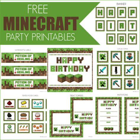 Free Minecraft Printables Catch My Party