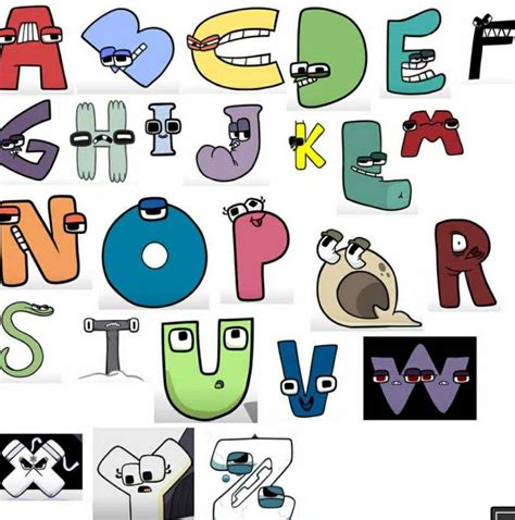 Random Alphabet Letters With Faces Thingy By Thebobby65 On Deviantart
