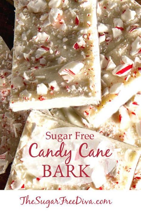 Homemade christmas candy makes a great gift or addition to the christmas dessert menu. YUM! SUGAR FREE CANDY CANE BARK! This recipe is actually ...