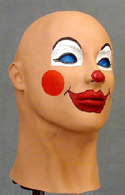 Female Clown Foam Latex Mask Cosplay Halloween Masks Made In Etsy