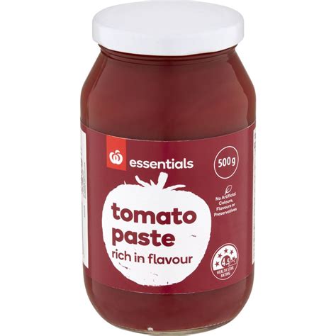 Essentials Tomato Paste 500g Woolworths