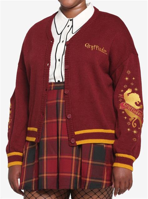 Hot Topic Harry Potter Gryffindor Skimmer Girls Cardigan Plus Mall Of