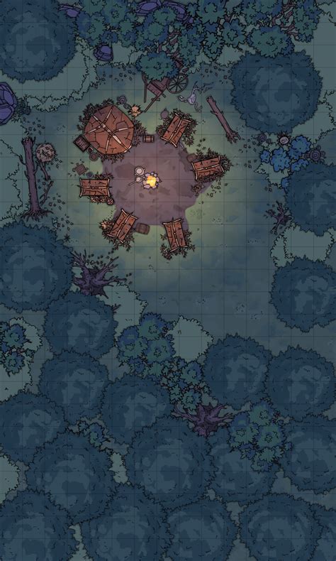 A Simple Gnolls Camp What Do You Think Dungeondraft Em 2021 Mapa