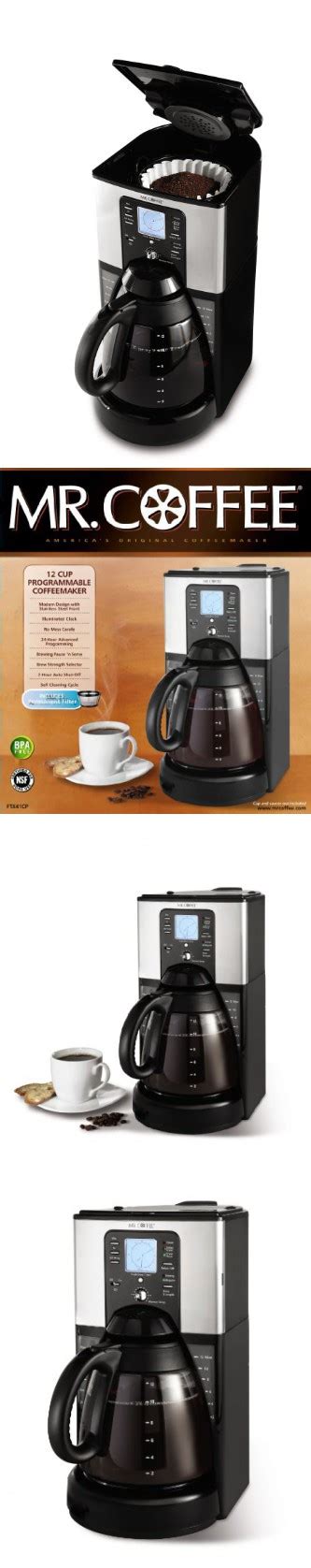 Mr Coffee Ftx41 12 Cup Programmable Coffeemaker Black And Chrome