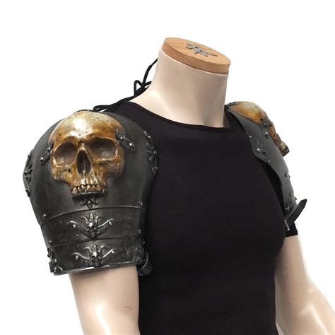 Larp Armor Ominous Skull Shoulder Armour
