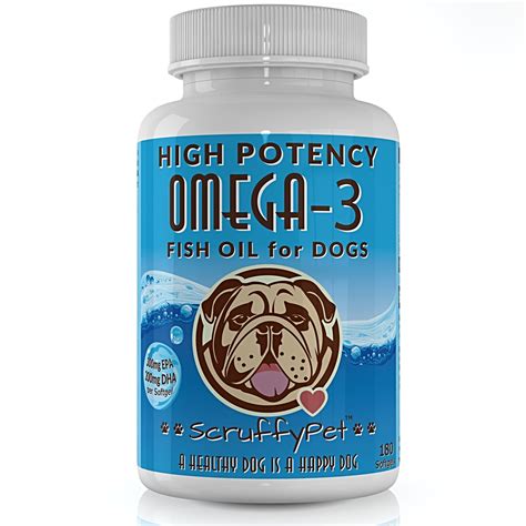 Omega 3 Fish Oil For Dogs W Vitamin E Scruffypet