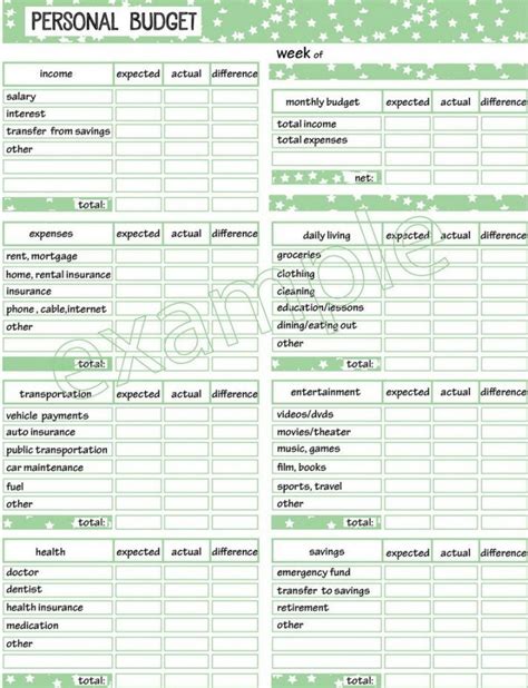 Monthly Budget Planner Template Printable Artofit