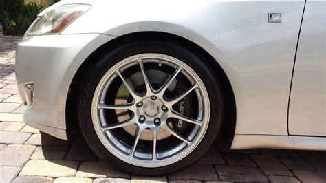 Lexus Is 350 Custom Wheels Enkei Pf01 18x85 Et 35 Tire Size 24535