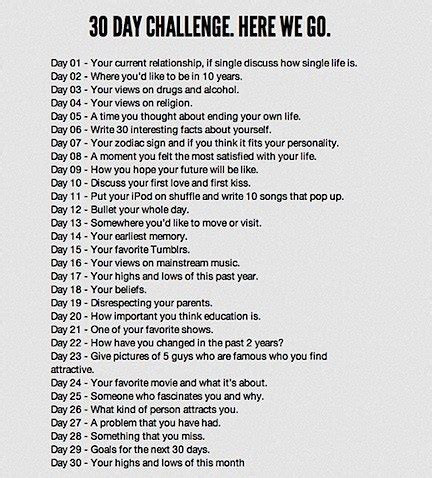 A list of over 100 random facts about me. The journey of Joy: 30 day challenge question 6