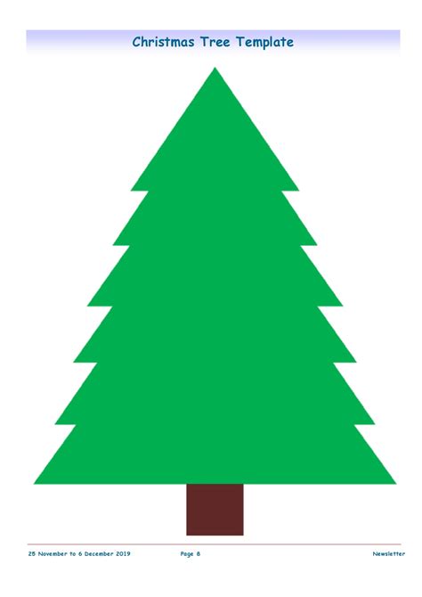Printable Christmas Tree Template