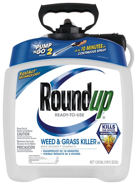 Roundup Ready-To-Use Weed & Grass Killer III with Pump 'N Go 2 Sprayer ...