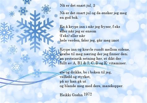 Söker en dikt om handlar om döden fast gärna på ett ljus sätt. BOK&BLOGG: Nå er det snart jul