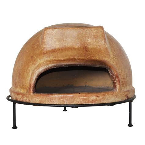Outdoor Clay Pizza Oven Wood Burning Rustic Liso Grill Stand Patio