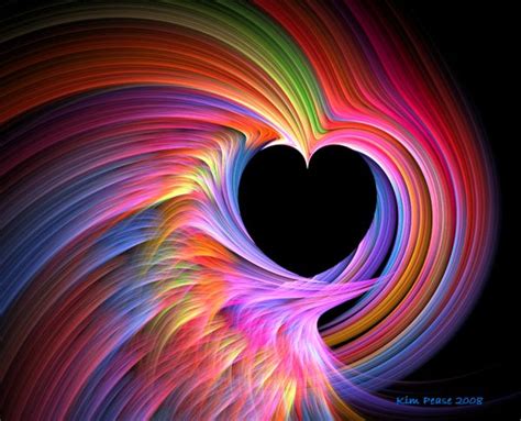 Neon Rainbow Heart Art Pinterest Beautiful Amor