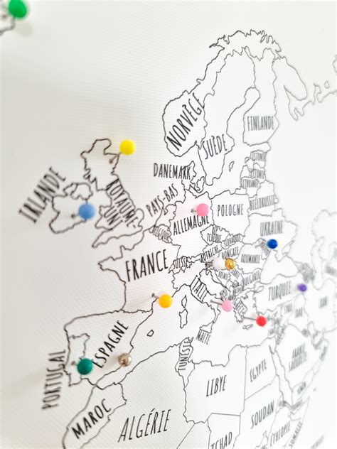 Colourful Push Pins For World Maps Easy Planet Travel