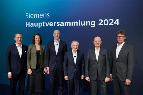 Hauptversammlung 2024 Der Siemens AG Press Company Siemens