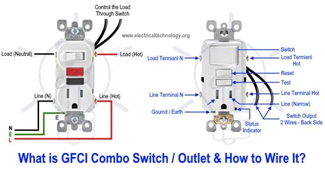 How To Wire GFCI Combo Switch Outlet GFCI Switch Outlet Wiring