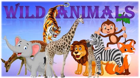 Learn Wild Animals With Spelling Wild Animals Preschool Learning