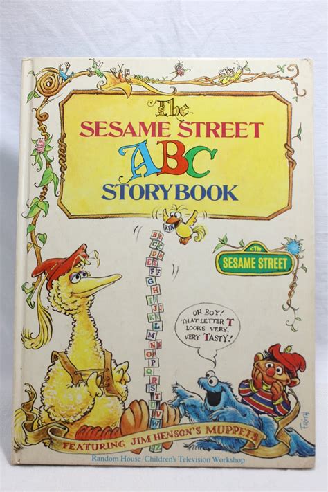 Sesame Street Abc Storybook Random House 1974 Book Club Etsy Sesame