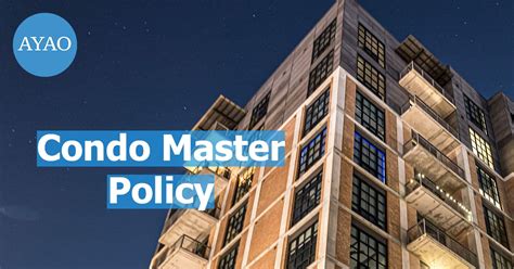 Most master policies cover the replacement cost of the entire interior structure of the condo unit (countertops, flooring, cabinets, fixtures) as it was when you moved in, but won't cover any alterations or improvements to the condominium. Condo Master Policy: HOA Insurance