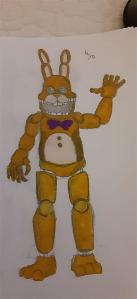 Heres My Drawing Of Into The Pit Spring Bonnie Fivenightsatfreddys