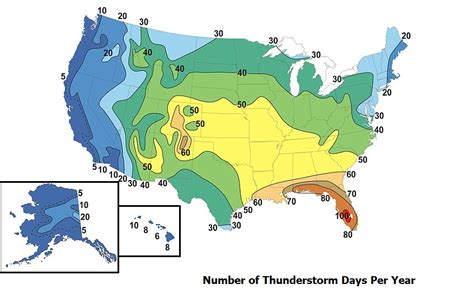 Thunderstorm Climatology Meteo 3 Introductory Meteorology