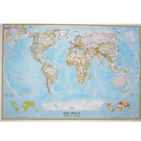 Poster National Geographic „classic World Map Political“ Wissenladende