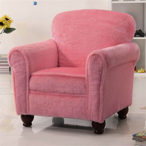 Meet minimalist perfection in a cute desk chair. Plush Chair in Fuzzy Pink Fabric by Coaster - 460405