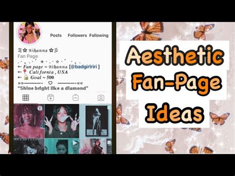 Aesthetic Fanpage Bio Ideas Tiktok - art-probono