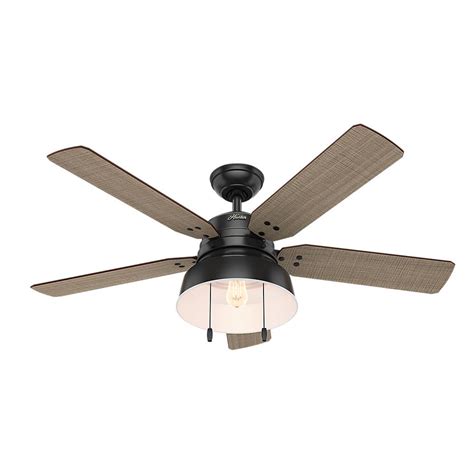 By hunter (122) sea wind 48 in. Hunter Mill Valley 52 in. LED Indoor/Outdoor Matte Black ...
