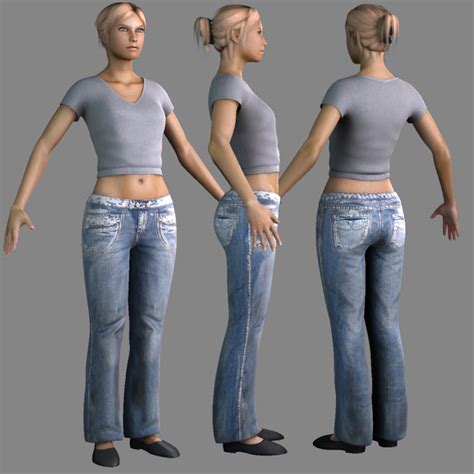 3d Nude Female Clothes