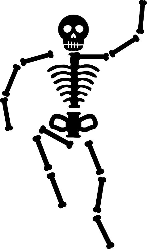 Human Skeleton Silhouette Clipart Free Download Transparent Png