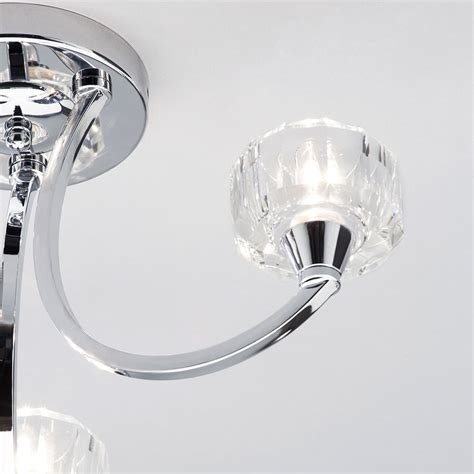 Modern ip44 silver chrome & glass flush bathroom ceiling light to read more amazing reviews, click the link. Ocean Bathroom Ceiling 3 Light Fitting - Chrome | Litecraft