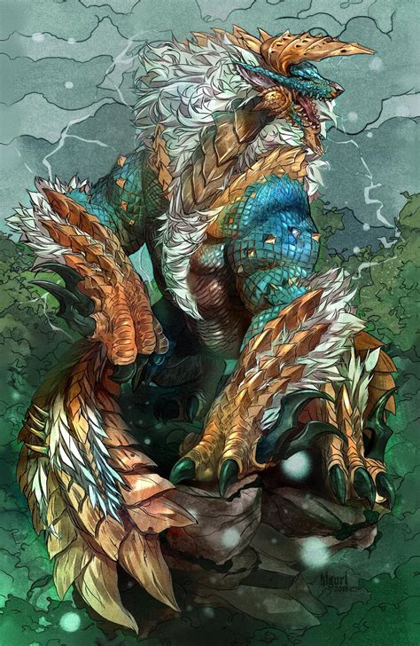 Zinogre By Kiguri On Deviantart In 2020 Monster Hunter Art Monster Hunter World Wallpaper
