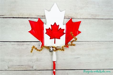 Instant patriotic flag and instant keepsake. Canada Day Printable Wand Craft for Kids to Make ...