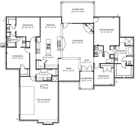 3000 Square Foot Lake House Plan Eden Crossing Subdivision 576