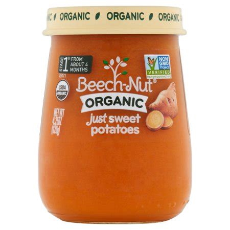 Get your favorite products shipped to your door. Beech-Nut Organic Stage 1 Just Sweet Potatoes Baby Food, 4 ...