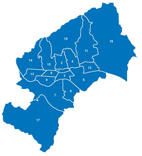 Filedistricts Of Zagreb Map With Numberssvg Handwiki