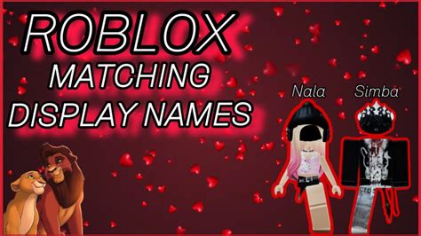 Display Names For Couples Roblox Made By Din Youtube