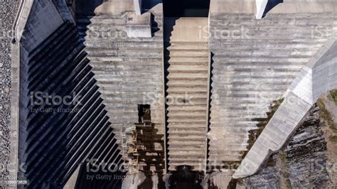 Concrete Dam And Spillway Infrastructure Stock Photo Download Image