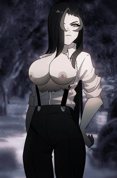 i m the grim reaper webtoon highres nude filter third party edit 1girl angry black hair