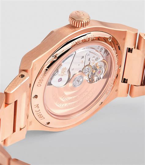 Girard Perregaux Pink Gold Laureato Watch 42mm Harrods Uk