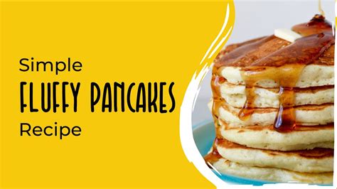 Simple Fluffy Pancakes Recipe Vals Kitchen Youtube