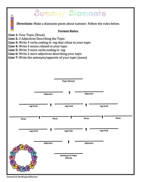 I did not see the link for the 2 free activities for lily's purple plastic purse. Summer Poetry Pack: Haiku, Diamante, Acrostic, Cinquain ...