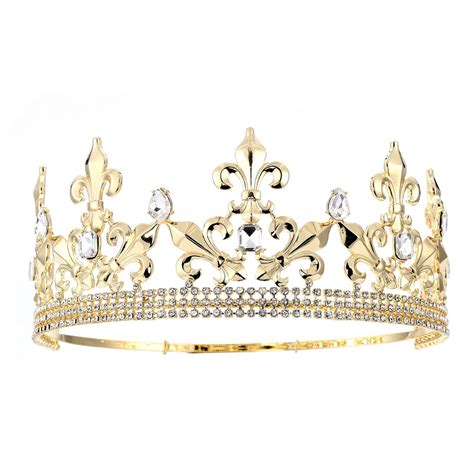 Buy Eseres Gold King Crown For Men Adjustable Imperial Medieval